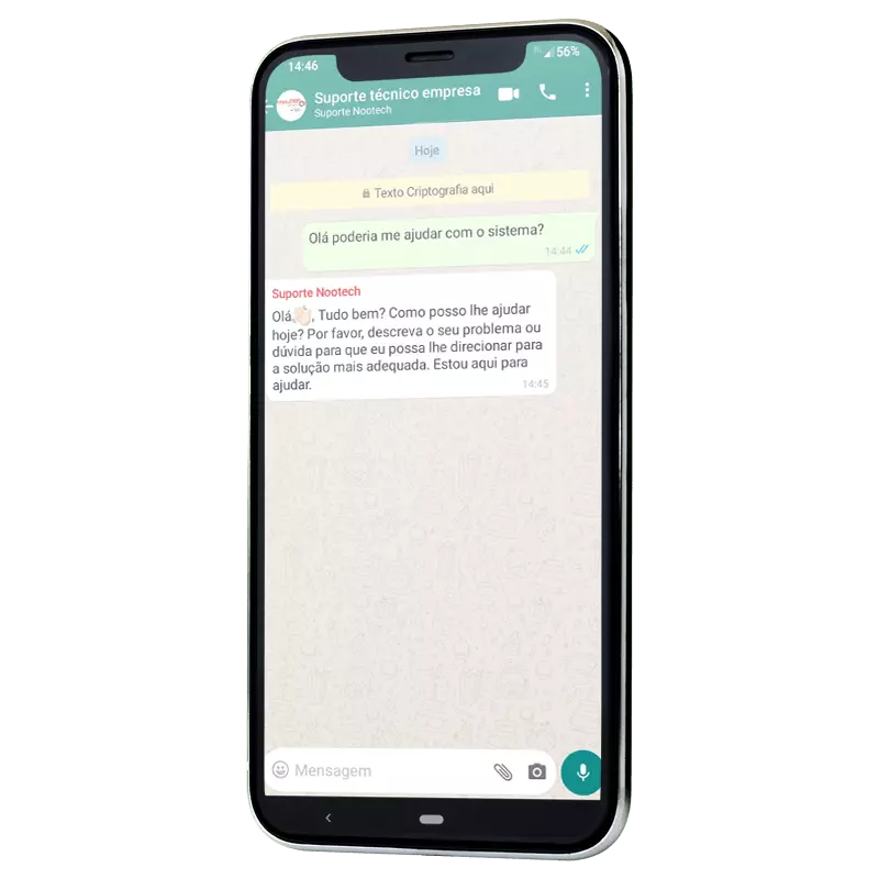 Suporte humanizado via Whatsapp.